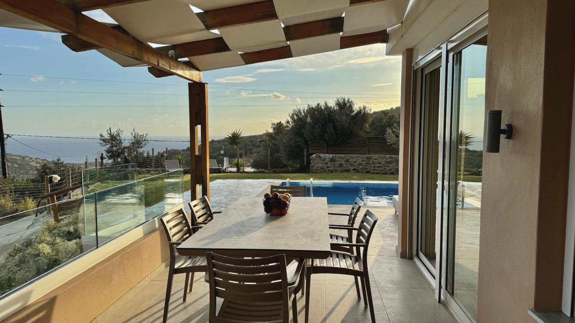 Villa Michael Triopetra Private Villa, Private Swimming Pool, Garden, Panoramic Sunset المظهر الخارجي الصورة