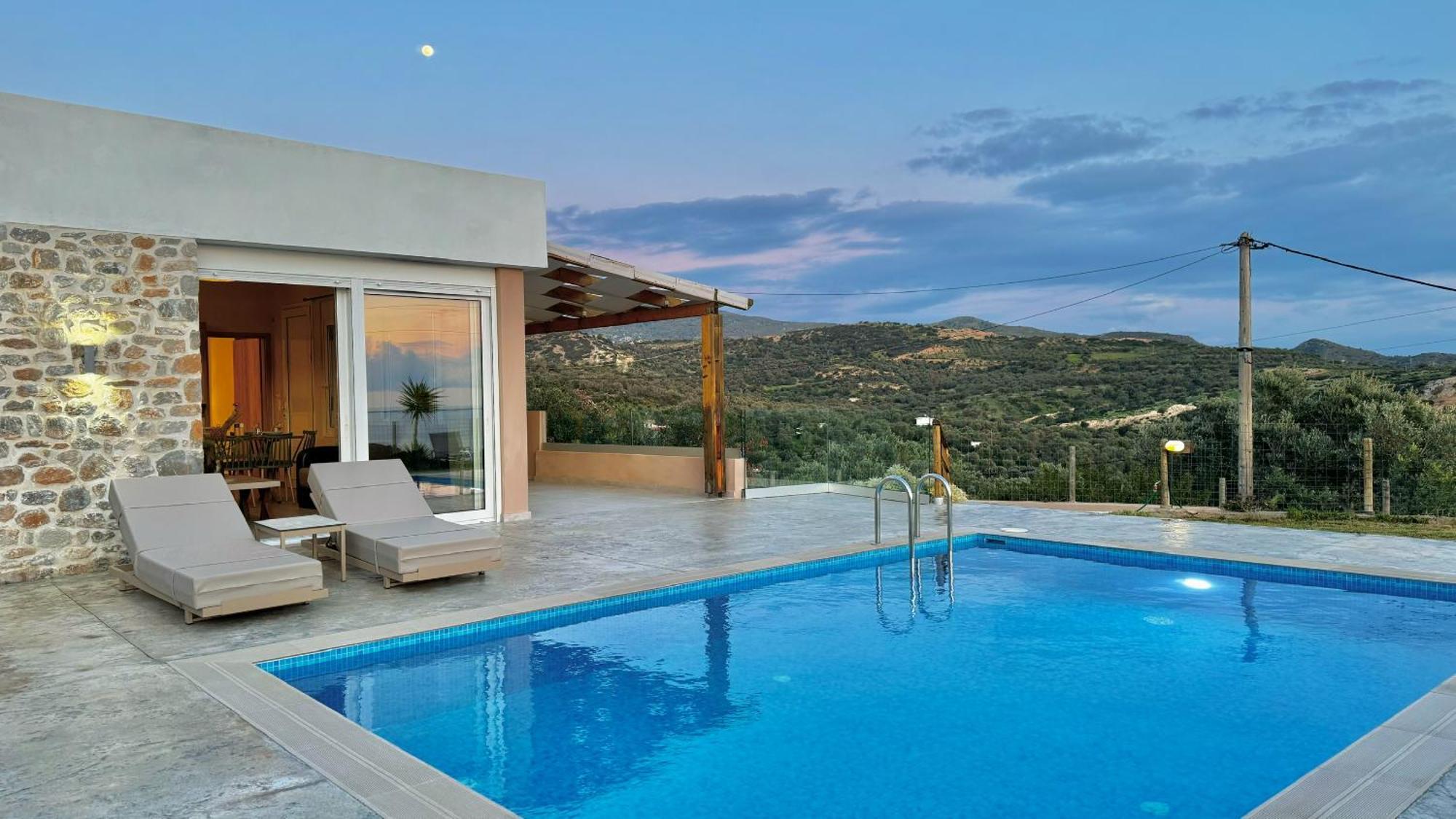 Villa Michael Triopetra Private Villa, Private Swimming Pool, Garden, Panoramic Sunset المظهر الخارجي الصورة