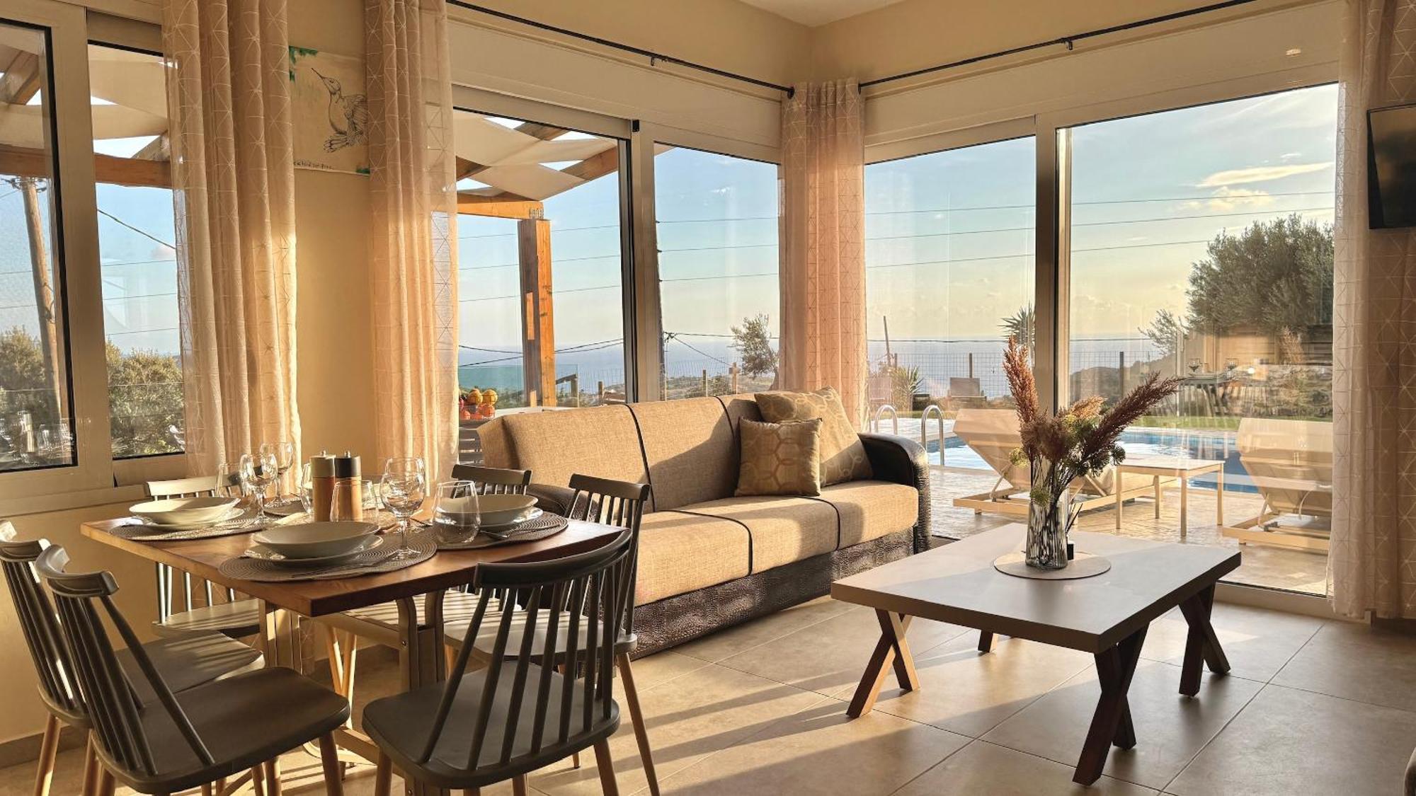 Villa Michael Triopetra Private Villa, Private Swimming Pool, Garden, Panoramic Sunset المظهر الخارجي الصورة