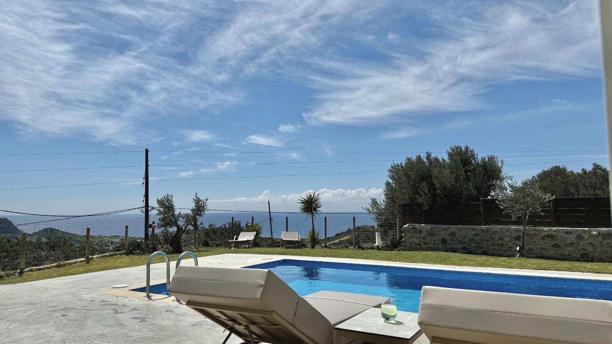 Villa Michael Triopetra Private Villa, Private Swimming Pool, Garden, Panoramic Sunset المظهر الخارجي الصورة